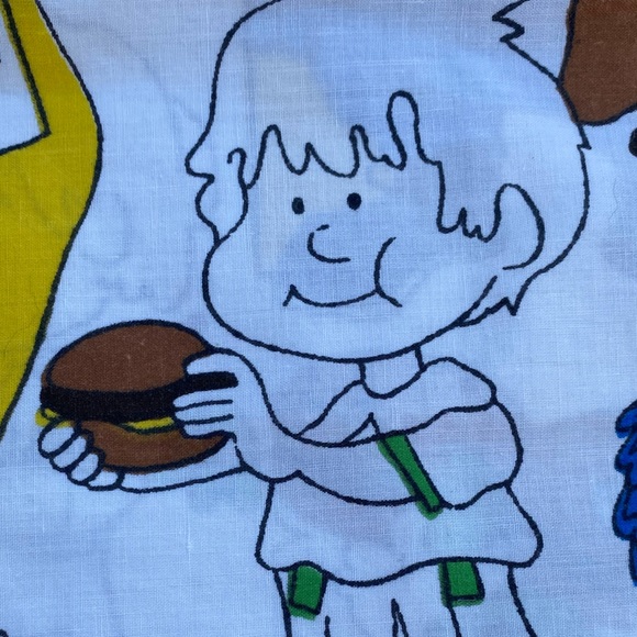 🍔🍟🔥 RARE 70s McDonalds Ronald And Gang Double Sided Pillowcase!!!! - Picture 12 of 12